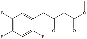 Methyl 3-oxo-4-(2,4,5-trifluorophenyl)butanoate 化学構造式