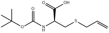 BOC-S-烯丙基-D-半胱氨酸 结构式