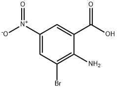 2-Amino-3-bromo-5-nitro-benzoic acid Struktur