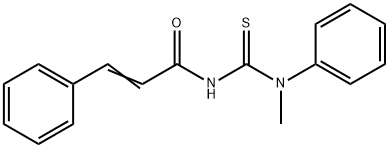 N-{[methyl(phenyl)amino]carbonothioyl}-3-phenylacrylamide Struktur