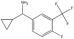 CYCLOPROPYL[4-FLUORO-3-(TRIFLUOROMETHYL)PHENYL]METHANAMINE 结构式