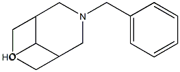 1-ベンジル-3α,5α-(オキシビスメチレン)ピペリジン-4β-オール 化学構造式