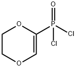 Phosphonic dichloride, (5,6-dihydro-1,4-dioxin-2-yl)- 化学構造式