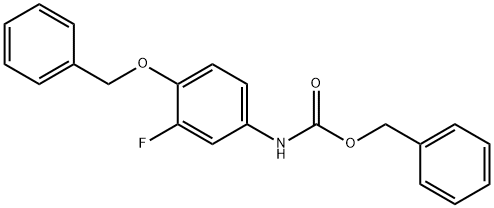 Carbamic acid, [3-fluoro-4-(phenylmethoxy)phenyl]-, phenylmethyl ester|苯甲基 (4-(苄氧基)-3-氟苯基)氨基甲酯