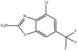 2-Benzothiazolamine, 4-chloro-6-(trifluoromethyl)- Struktur