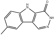 8-Methyl-3H,4H,5H-pyridazino[4,5-b]indol-4-one Struktur