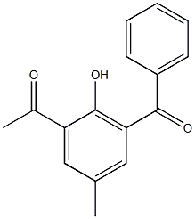 Ethanone, 1-(3-benzoyl-2-hydroxy-5-methylphenyl)-,79877-07-9,结构式