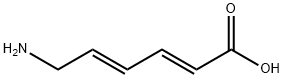 2,4-Hexadienoic acid, 6-amino-, (E,E)- Struktur