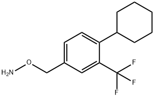 Hydroxylamine, O-[[4-cyclohexyl-3-(trifluoromethyl)phenyl]methyl]- Structure