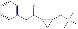 Ethanone, 2-phenyl-1-[2-[(trimethylsilyl)methyl]cyclopropyl]- 化学構造式