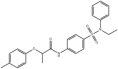 817632-94-3 N-(4-{[ethyl(phenyl)amino]sulfonyl}phenyl)-2-(4-methylphenoxy)propanamide