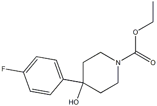 Ethyl 4-(4-fluorophenyl)-4-hydroxypiperidine-1-carboxylate Structure
