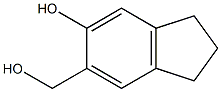 1H-Indene-5-methanol, 2,3-dihydro-6-hydroxy- Struktur
