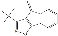 3-tert-Butyl-4H-indeno(2,1-d)isoxazol-4-one 化学構造式