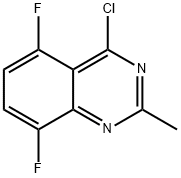 Quinazoline, 4-chloro-5,8-difluoro-2-methyl- Structure