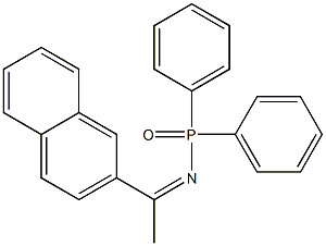 Phosphinic amide, N-[1-(2-naphthalenyl)ethylidene]-P,P-diphenyl- Structure