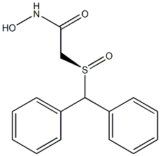 Acetamide, 2-[(R)-(diphenylmethyl)sulfinyl]-N-hydroxy- 化学構造式