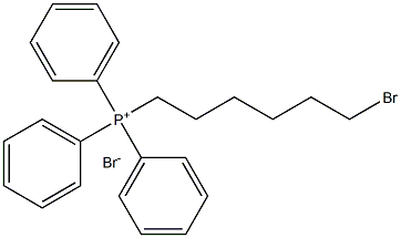 Phosphonium, (6-bromohexyl)triphenyl-, bromide Structure
