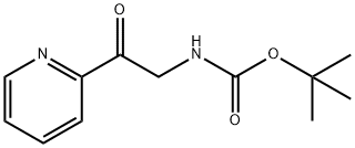 Carbamic acid, [2-oxo-2-(2-pyridinyl)ethyl]-, 1,1-dimethylethyl ester Structure