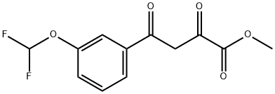 4-(3-(二氟甲氧基)苯基)-2,4-二氧代丁酸甲酯, 832741-03-4, 结构式