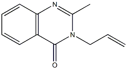 4(3H)-Quinazolinone, 2-methyl-3-(2-propenyl)- Structure