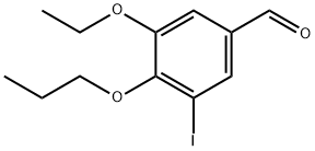 3-ethoxy-5-iodo-4-propoxybenzaldehyde Structure