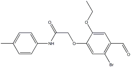 834914-05-5 2-(5-溴-2-乙氧基-4-甲酰基苯氧基)-N-(对甲苯基)乙酰胺