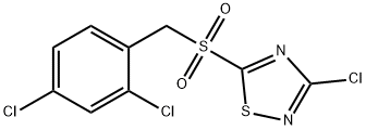 3-chloro-5-[(2,4-dichlorophenyl)methylsulfonyl]-1,2,4-thiadiazole Structure