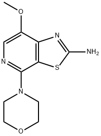 7-methoxy-4-morpholinothiazolo[5,4-c]pyridin-2-amine,848579-85-1,结构式