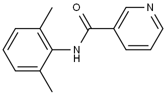 N-(2,6-dimethylphenyl)nicotinamide 化学構造式