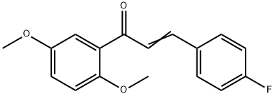 (2E)-1-(2,5-dimethoxyphenyl)-3-(4-fluorophenyl)prop-2-en-1-one Structure