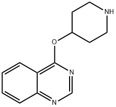 4-(ピペリジン-4-イルオキシ)キナゾリン 化学構造式