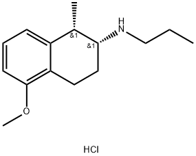 (1S,2R)-5-methoxy-1-methyl-2-(propylamino)tetralin hydrochloride Structure