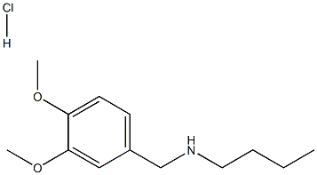 butyl[(3,4-dimethoxyphenyl)methyl]amine hydrochloride Structure