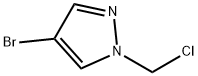 4-bromo-1-(chloromethyl)pyrazole,861001-09-4,结构式