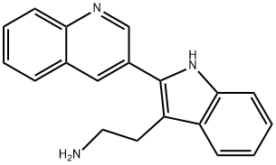 2-[2-(quinolin-3-yl)-1H-indol-3-yl]ethan-1-amine Structure