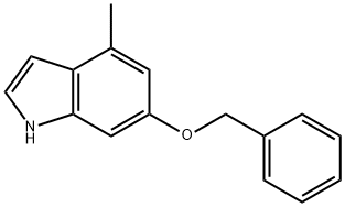 6-Benzyloxy-4-methyl-1H-indole 结构式