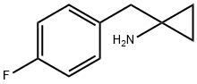 1-(4-Fluorobenzyl)cyclopropanamine 化学構造式