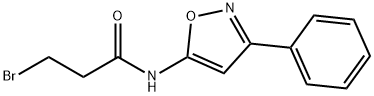 3-bromo-N-(3-phenyl-5-isoxazolyl)propanamide,86685-03-2,结构式