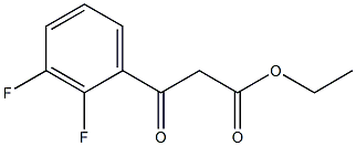 2,3-二氟苯甲酰乙酸乙酯, 868611-68-1, 结构式