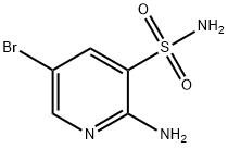 3-Pyridinesulfonamide, 2-amino-5-bromo- Struktur