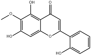 5,7,2'-trihydroxy-6-methoxyflavone Structure