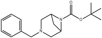 tert-Butyl 3-benzyl-3,6-diazabicyclo[3.1.1]heptane-6-carboxylate Struktur