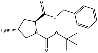 1,2-Pyrrolidinedicarboxylic acid, 4-amino-, 1-(1,1-dimethylethyl) 2-(phenylmethyl) ester, (2S,4R)-|