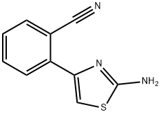 2-(2-aminothiazol-4-yl)benzonitrile Structure