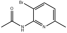N-(3-bromo-6-methylpyridin-2-yl)acetamide, 875051-78-8, 结构式
