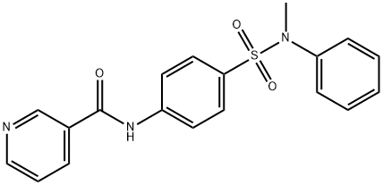 N-(4-{[methyl(phenyl)amino]sulfonyl}phenyl)nicotinamide Structure