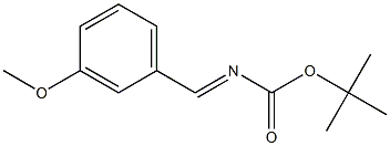 Carbamic acid, [(3-methoxyphenyl)methylene]-, 1,1-dimethylethyl ester Structure