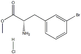 Methyl 3-bromo-L-phenylalaninate hydrochloride 化学構造式