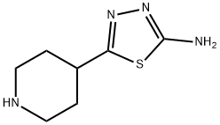 5-piperidin-4-yl-1,3,4-thiadiazol-2-amine Struktur